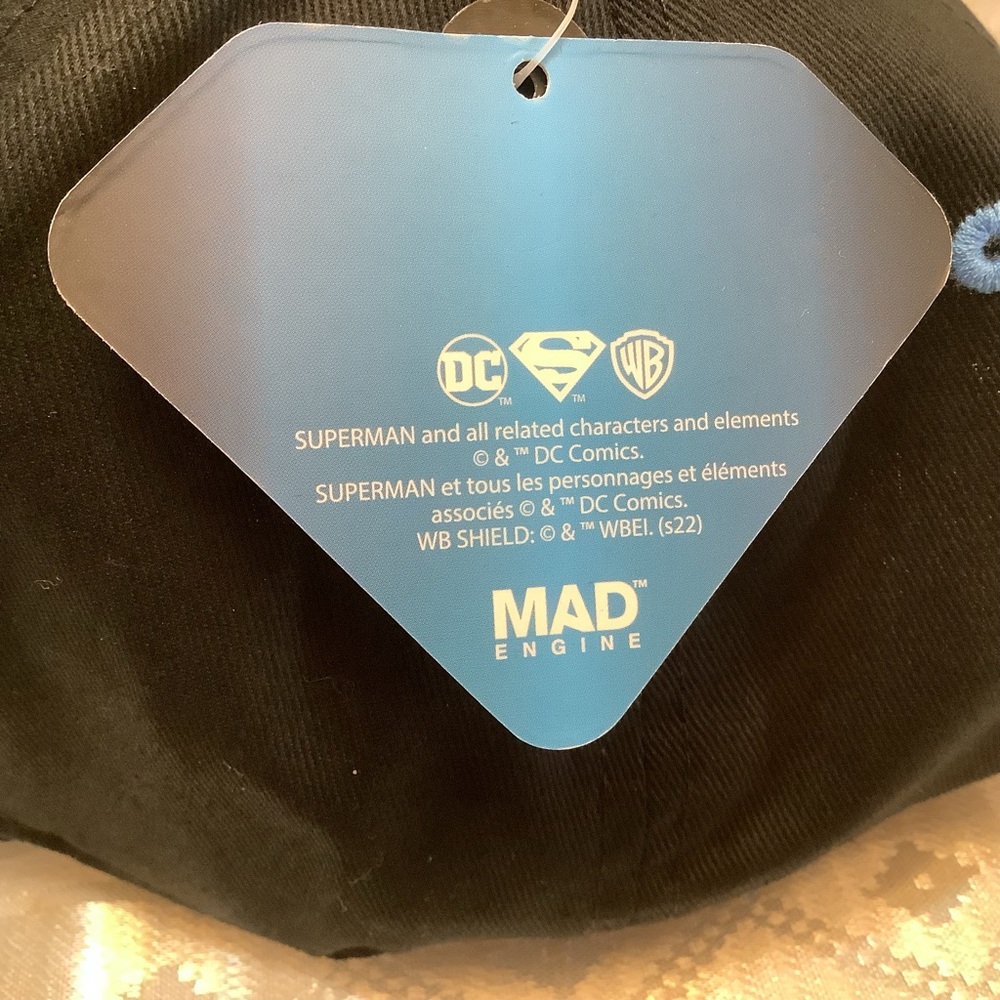 Superman Trucker Hat O/S Adjustable Snap Closure - Picture 8 of 8